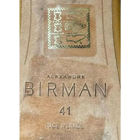 Alexandre Birman Women's brown Clarita Woven Leather Mule Sandals size 41 11 - Picture 13 of 14